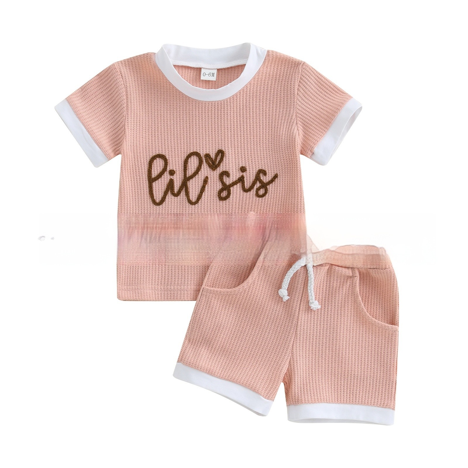 Children's Casual Printed Short Sleeved Shorts Set