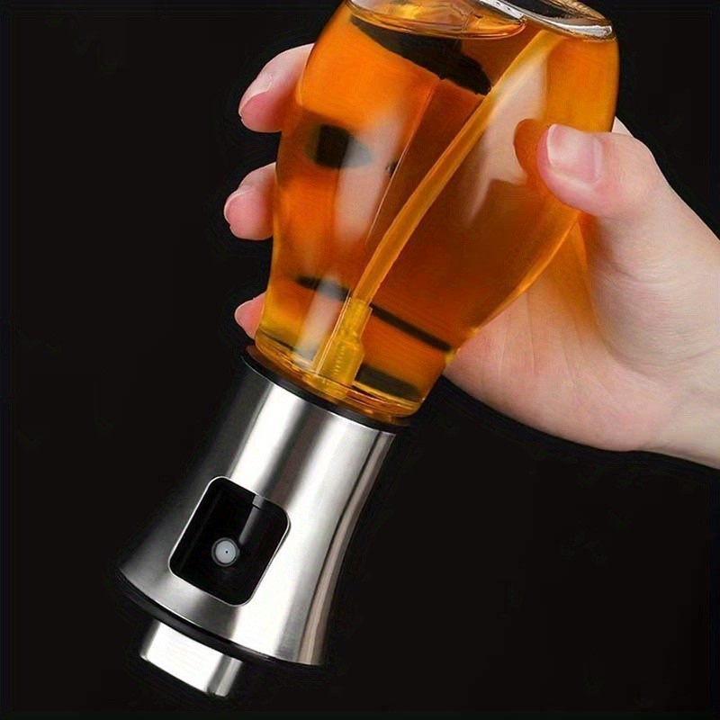304 Stainless Steel Oil Spray Bottle - Pressurized Spray Glass Oil Spray Pot for Kitchen, Olive, Edible Oil, Barbecue - Ideal for Restaurants and Special Occasions like Eid Al-Adha Mubarak