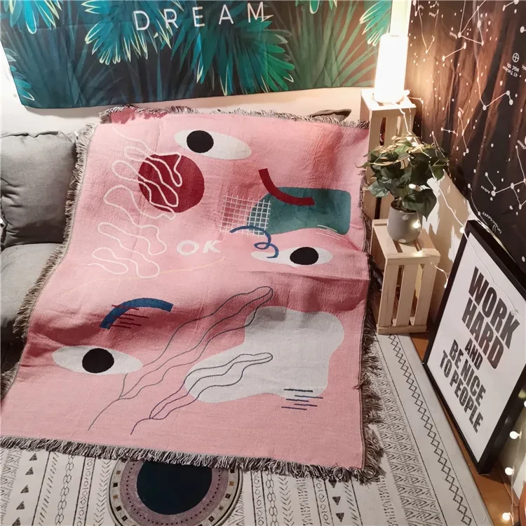 Cozy pink blanket
