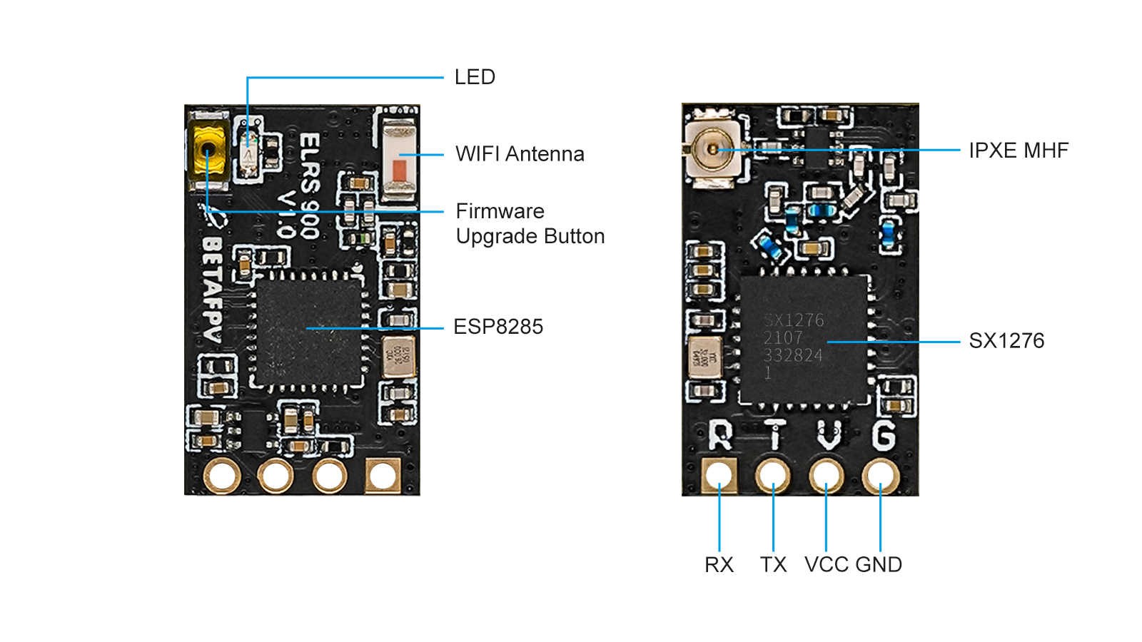 BETAFPV ELRS 915MHz Receiver T-antenna
