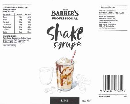 Syrup Lime Shake - Dry Store