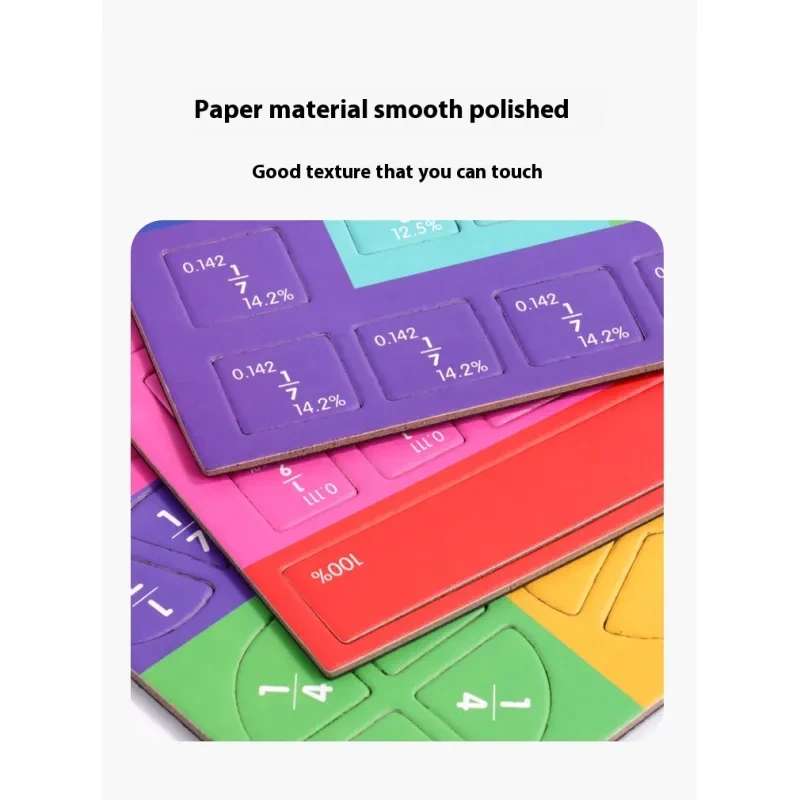 šMontessori Magnetic Book Fraction Puzzle For Children