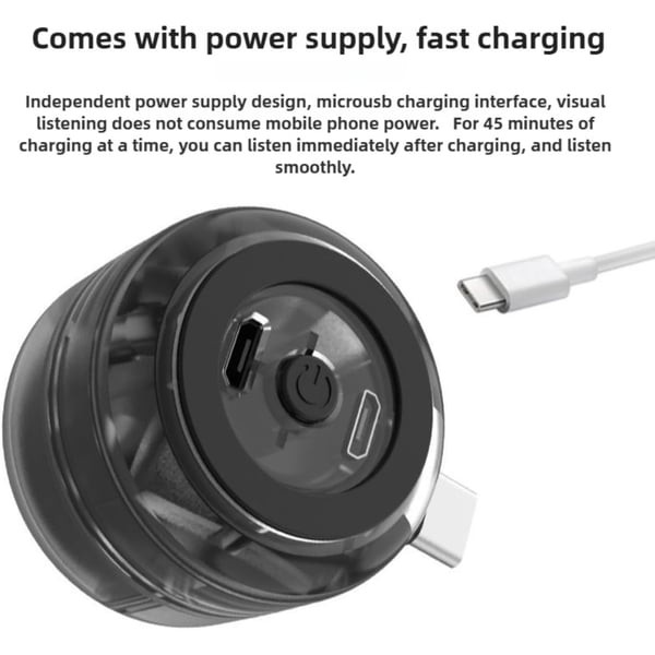 Portable 5X Speaker AmplifierPlug & Play for Music/Calls