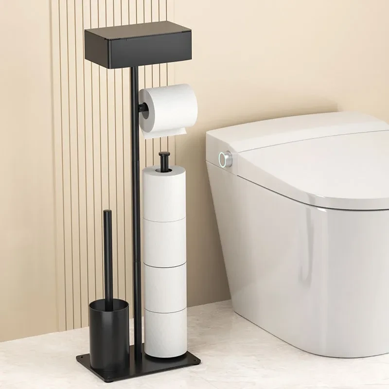 Plastic Free Standing Toilet Roll Holder