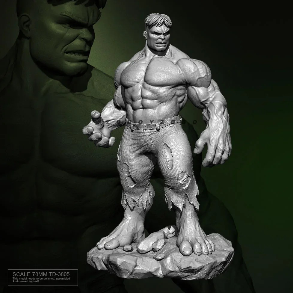 76mm Resin Figure Model Kits DIY Toy Colorless and Self-Assembled TD-3805