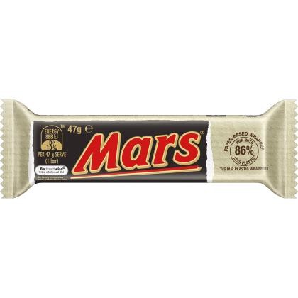 Chocolate Bar Mars 47g Paper Packaging