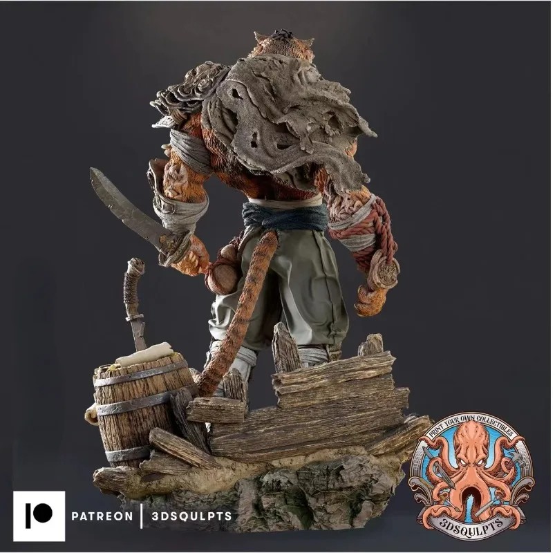 Tiger Warrior Fantasy Hobby Miniature Sculpture Toy