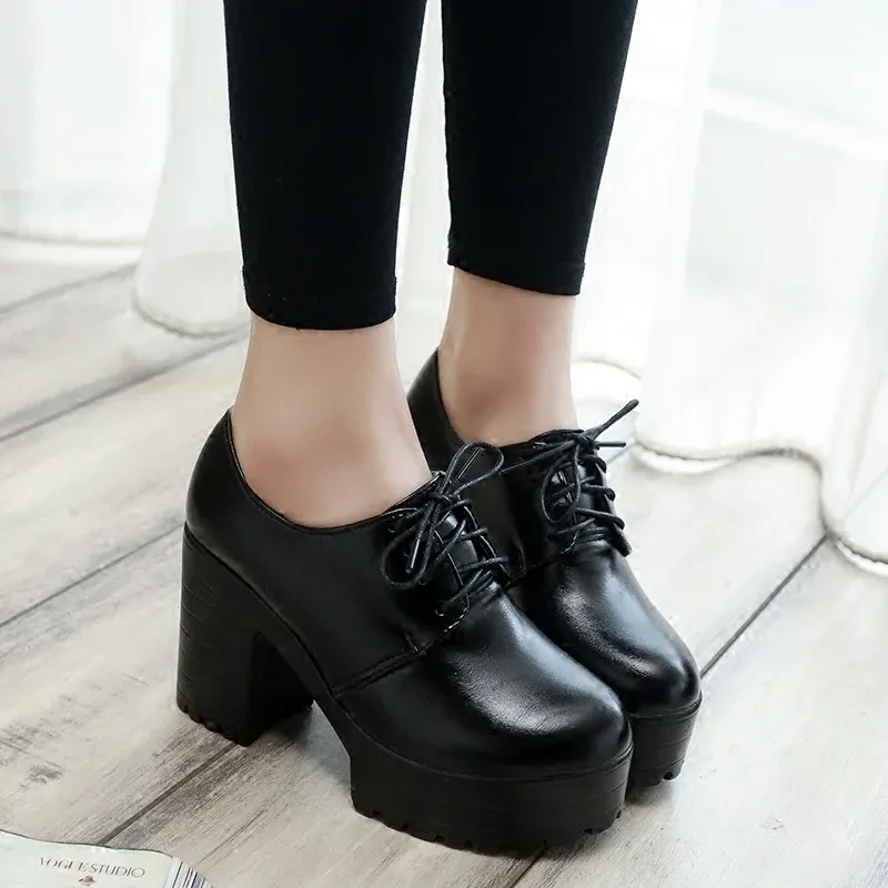 Women's High Heeled Oxfords