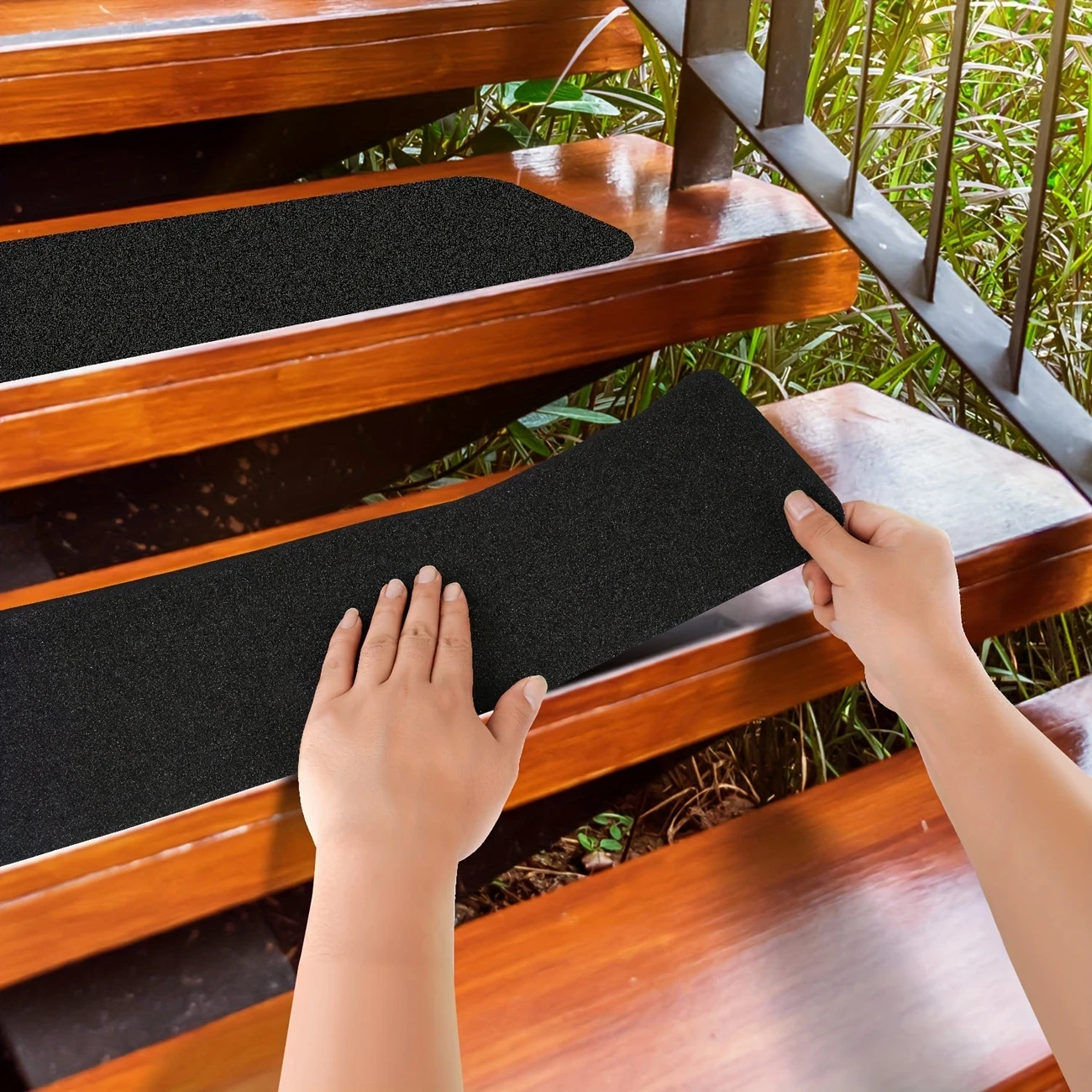 10pcs Heavy Duty Non-Slip Outdoor Stair Treads