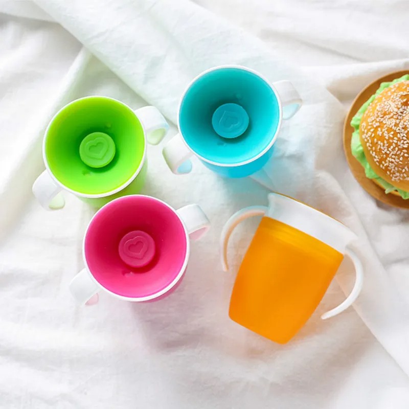 Baby Water Cups 360 Degrees Rotated  Leakproof Learning Drinking Cup for Infants