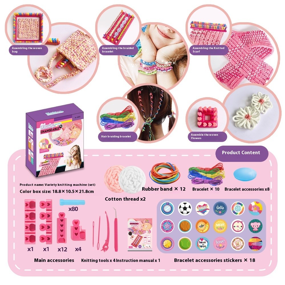 Girl Gift DIY Bracelet Knit Device