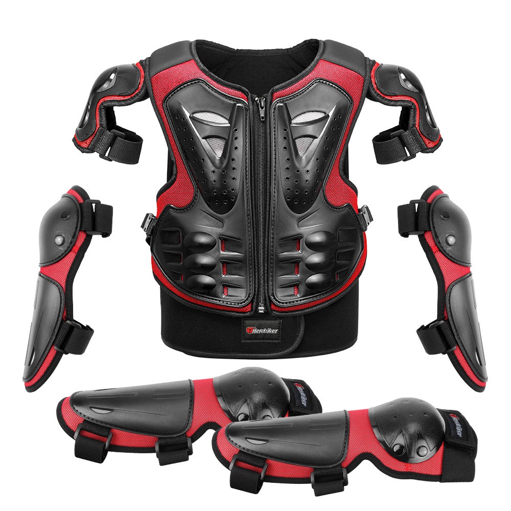 Motorcycle Children's Armour Outdoor Five-piece Set