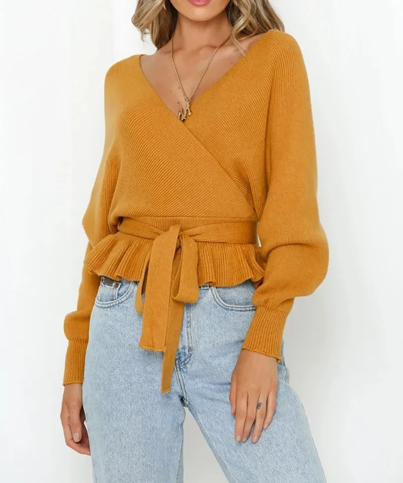 Wrap Front Sweater