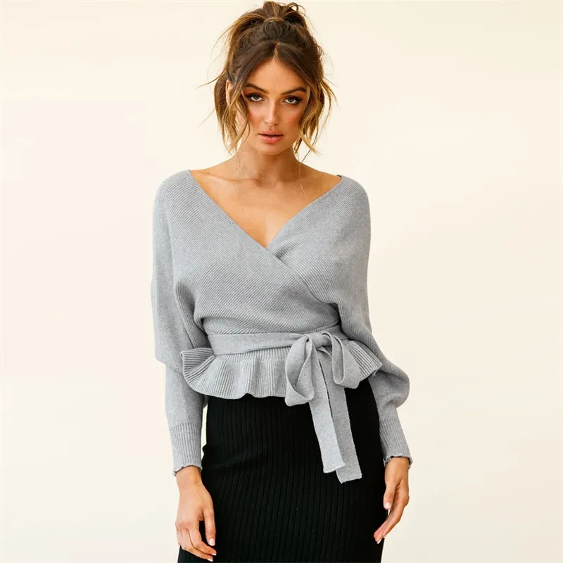 Wrap Front Sweater