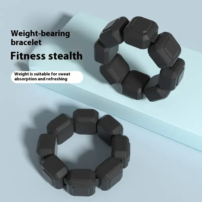 2-Pack Adjustable Silicone Weighted Bracelet