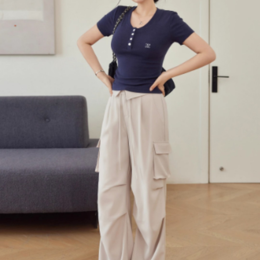 Real Top High Elasticity Slimming Short Sleeved T-shirt