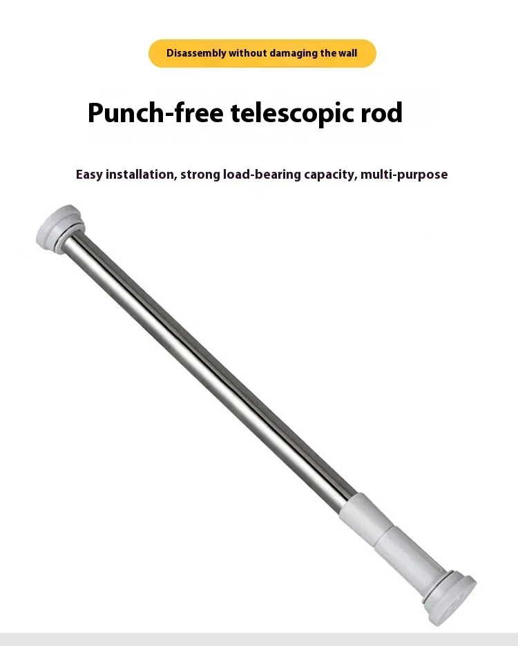 Telescopic shower curtain rod
