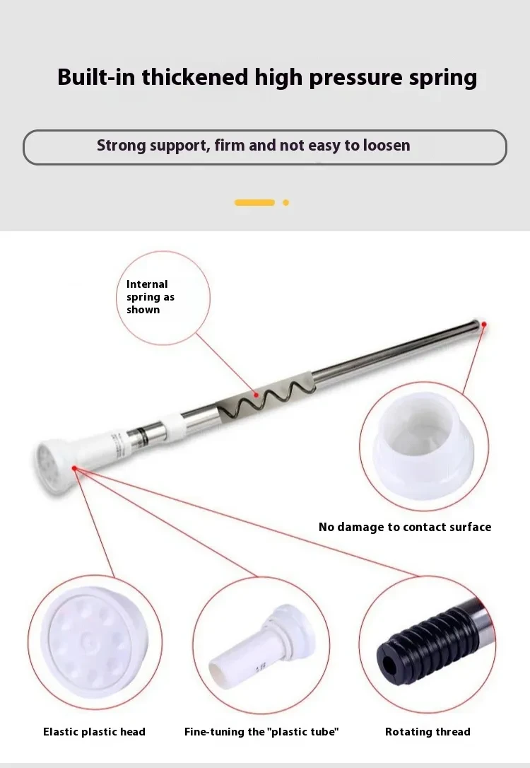 Telescopic shower curtain rod