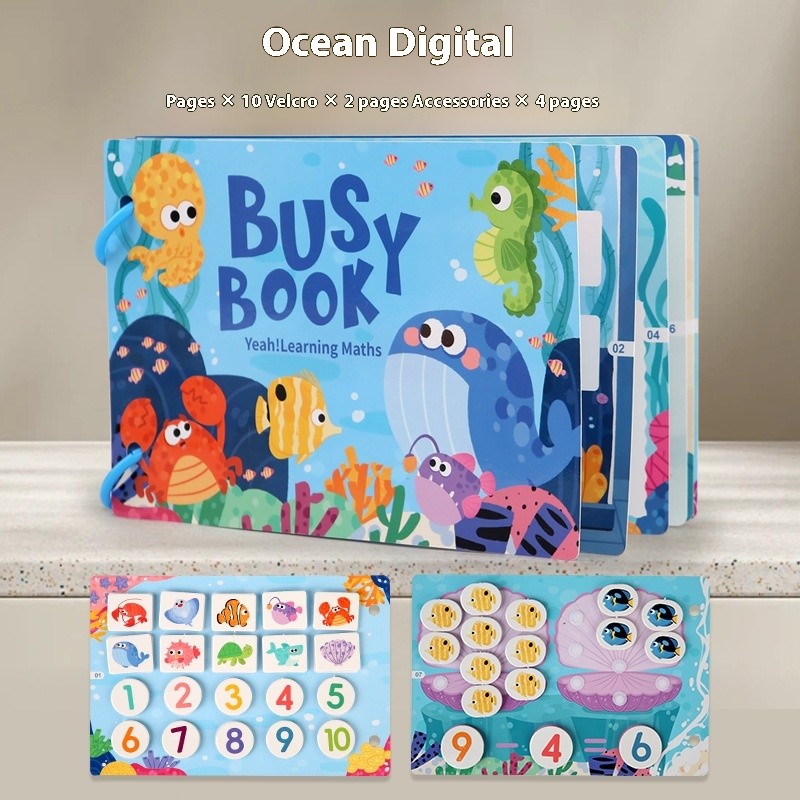 Children's Paper Enlightenment Logical Thinking Small Size Quiet Book Fun Toys