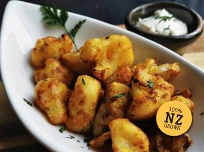 Cauliflower Bites Coated