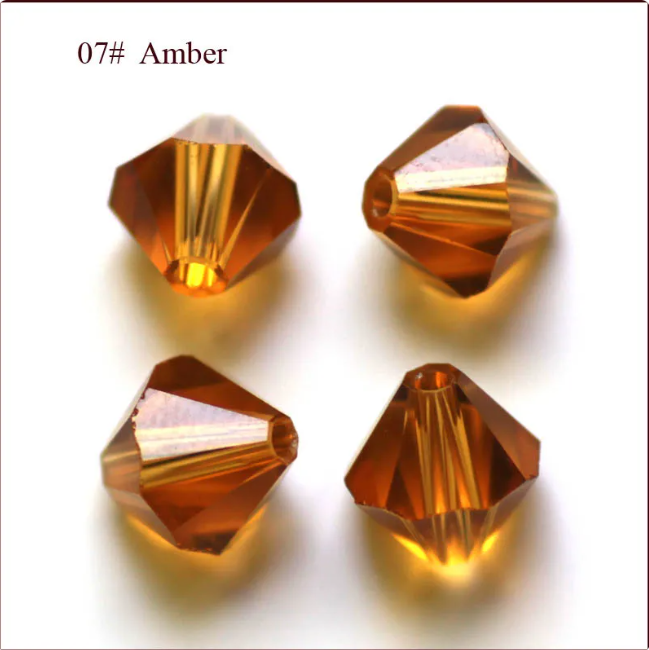 Diamond Shaped Crystal Beads