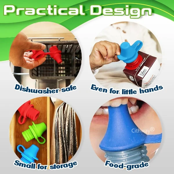 Cithway Sip-Well Baby Silicone Bottle Top Spout (3PCS)