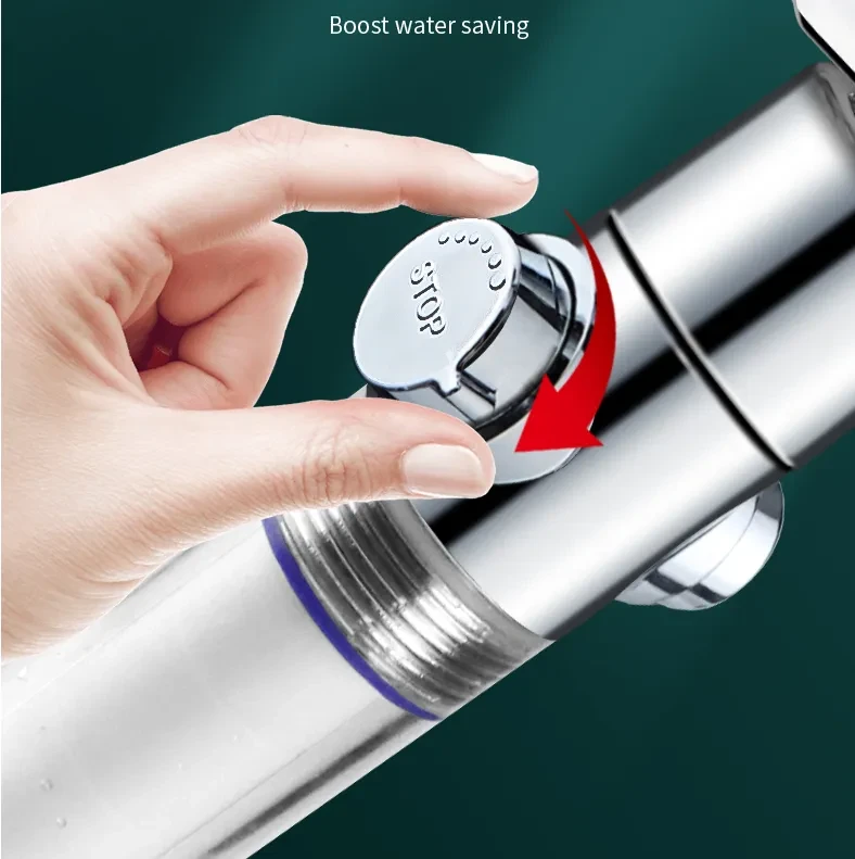 propeller driven shower head