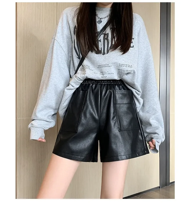 Genuine Leather Shorts