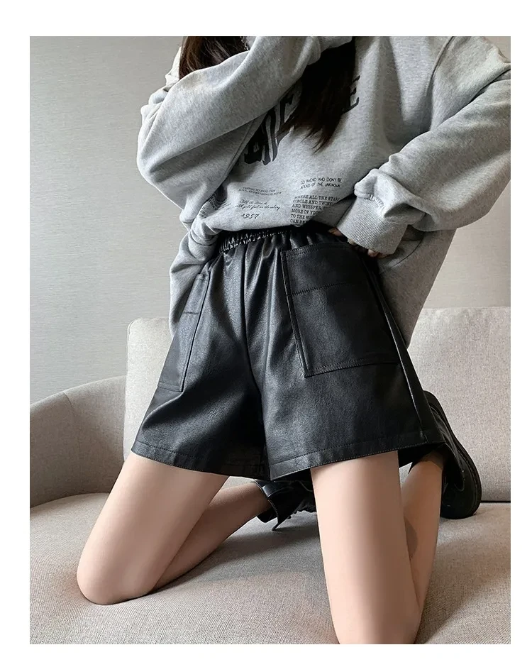 Genuine Leather Shorts