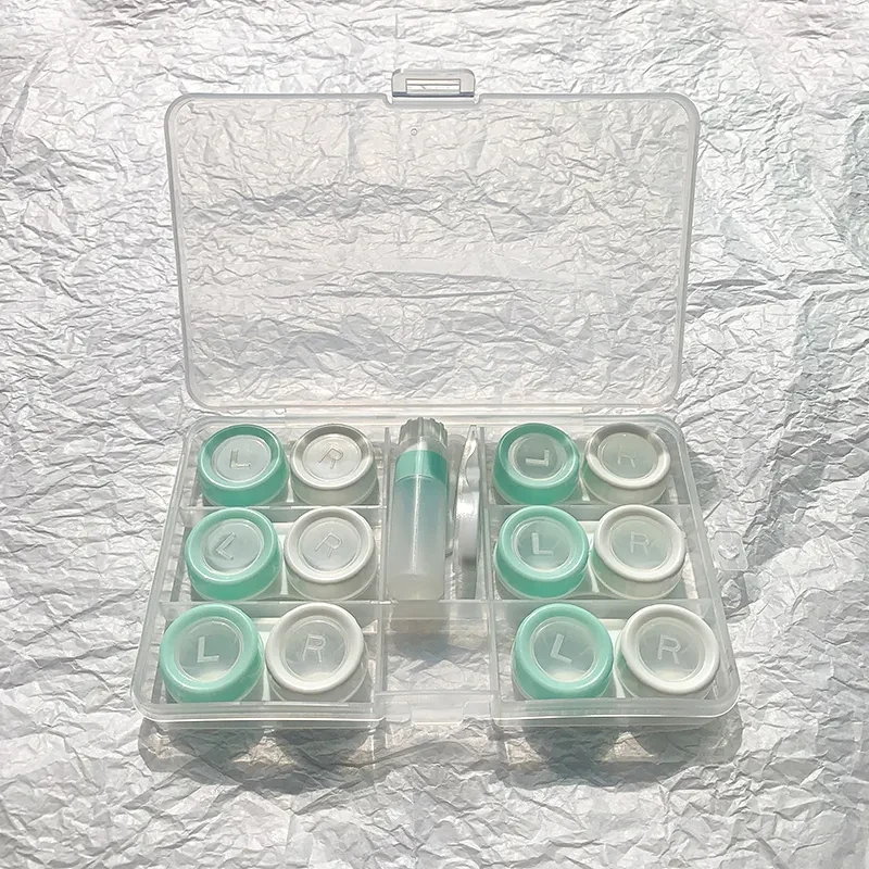 Contact Lens Case For Women, Multiple Packs, Portable And Compact