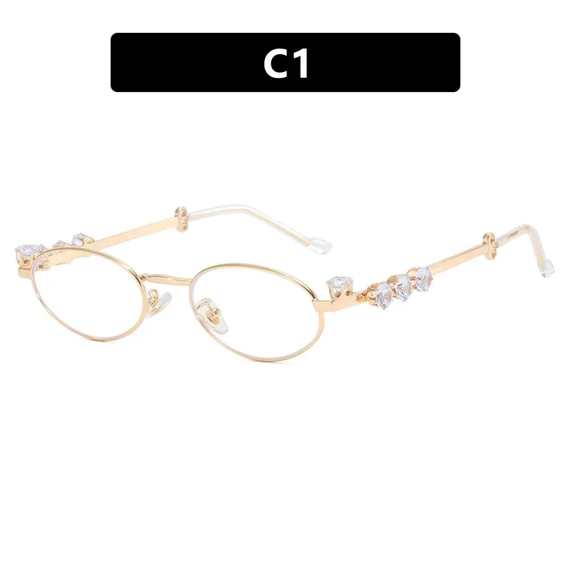 Diamond studded glasses frames