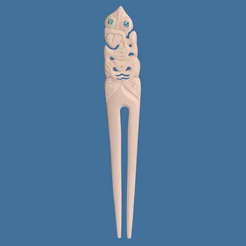 Small Bone Heru Tiki Design - Small
