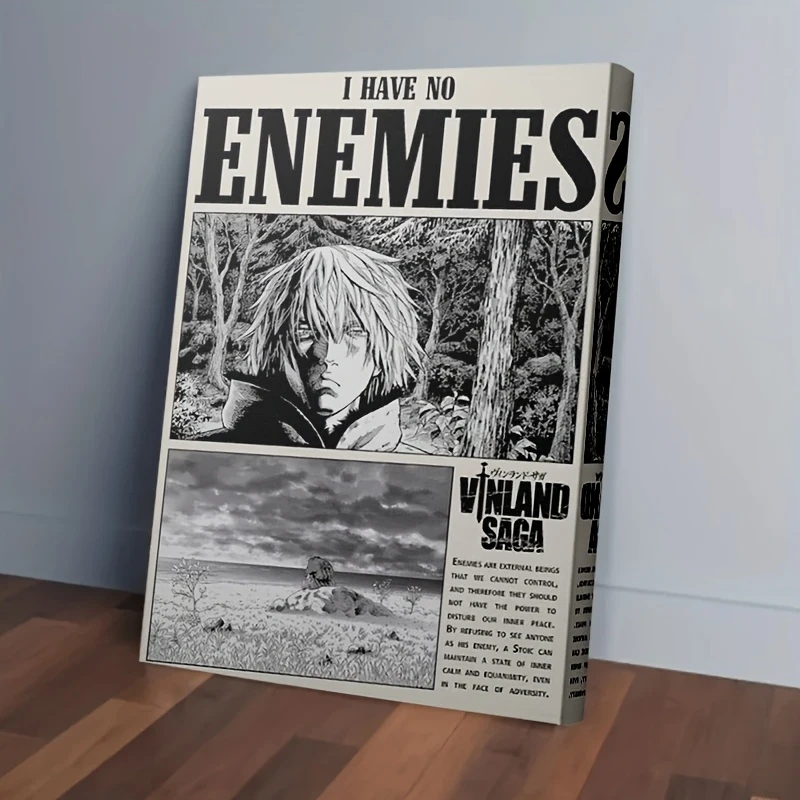 1pc Framed Canvas Painting  Vinland Saga Thorfinn Anime Manga Poster