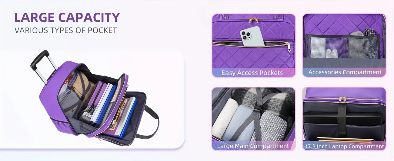 Small Computer Bag on Wheels
