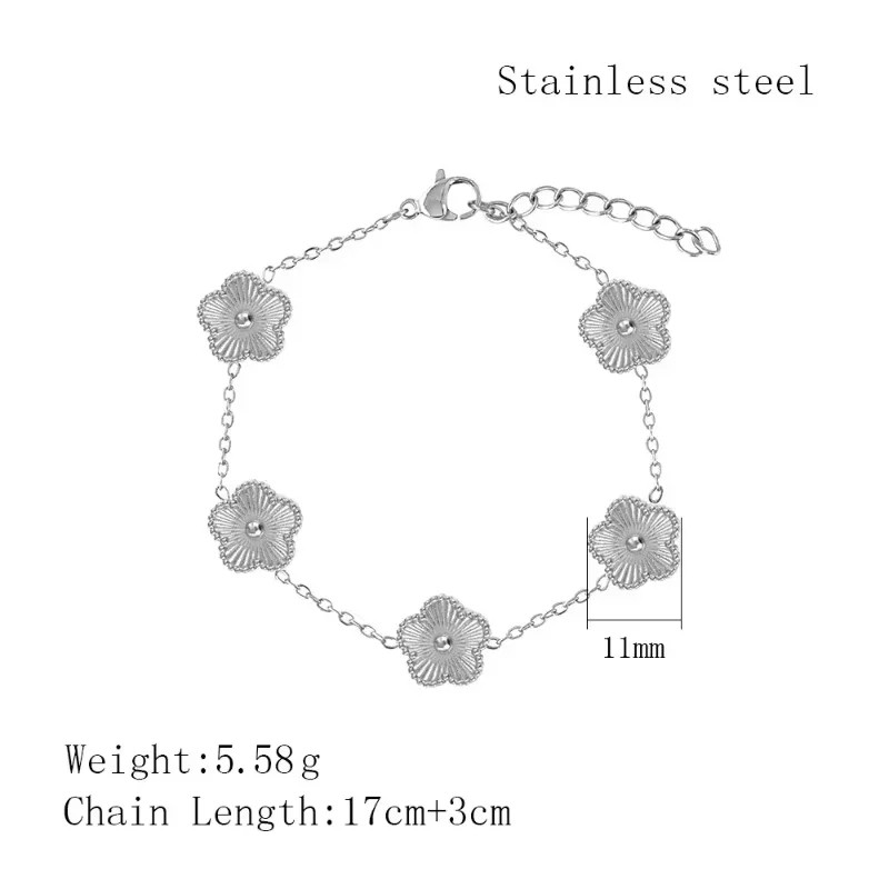 EVISPOL Stainless Steel Women's Clover Bracelet
