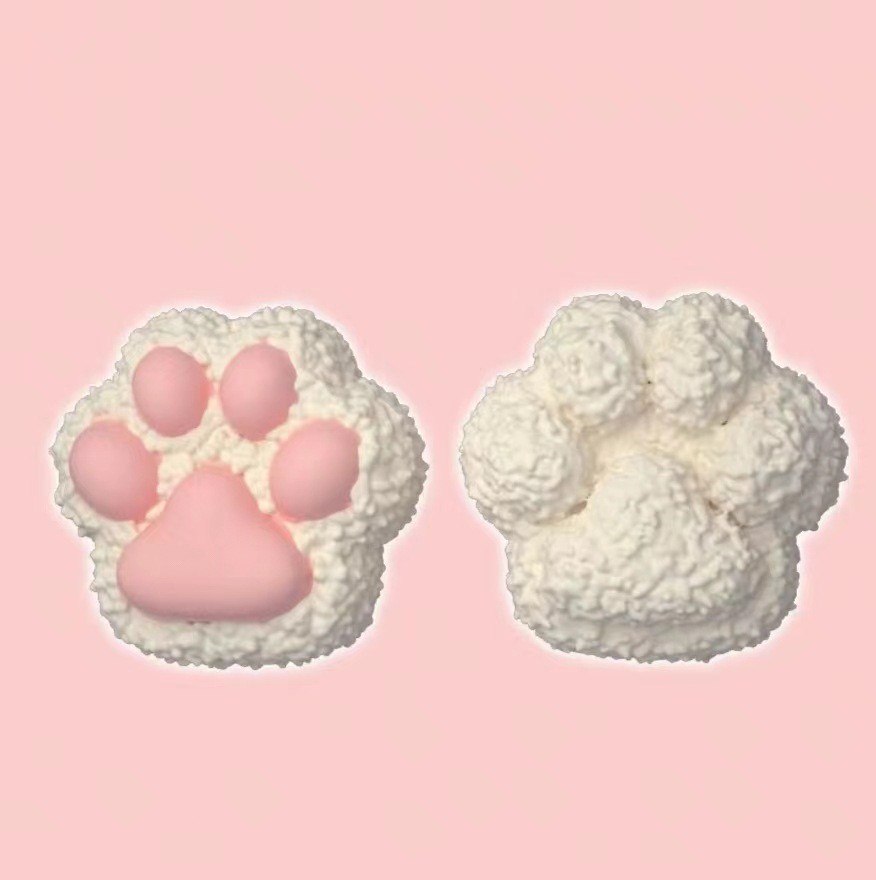 Silicone Cat's Paw Rice Balls Squeezing Toy Decompression Toy