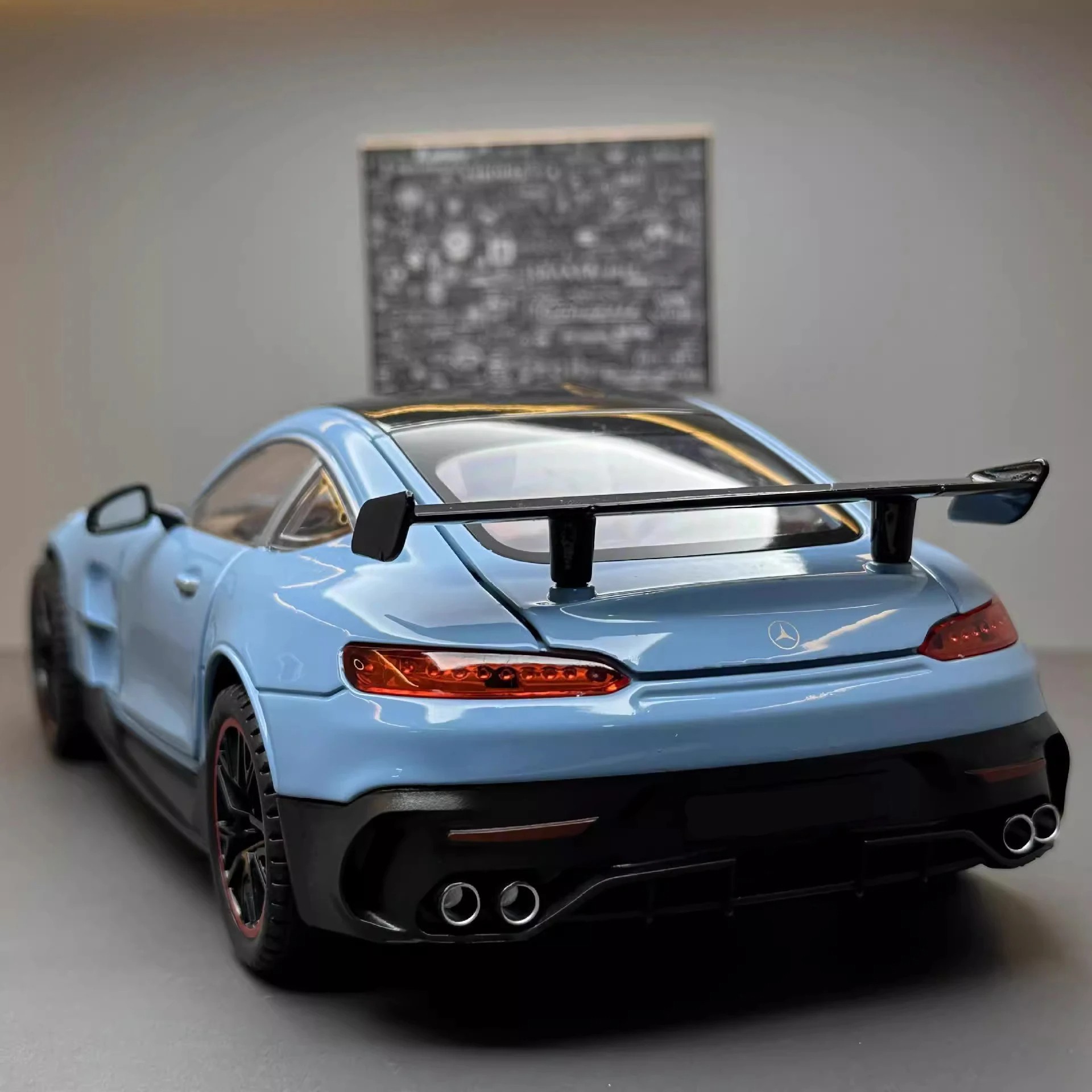 Mercedes Benz GTR Miniature Collection - Simulation Alloy Car Diecast Vehicle with Sound & Light