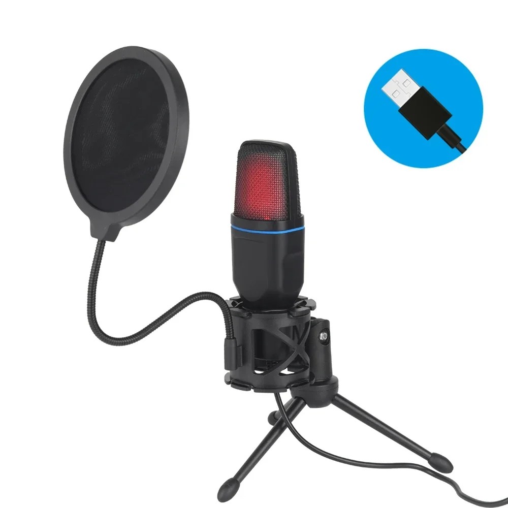 RGB USB Professional Microphone for Gaming, Streaming & Podcasting