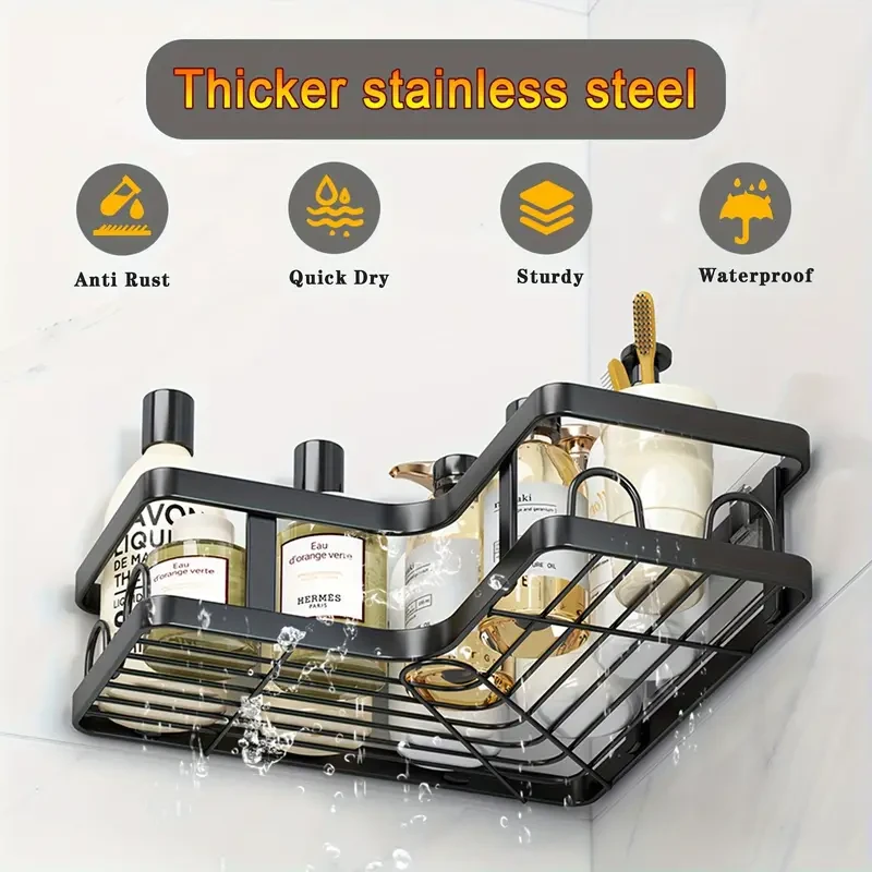 3pcs Corner Shower Shelves