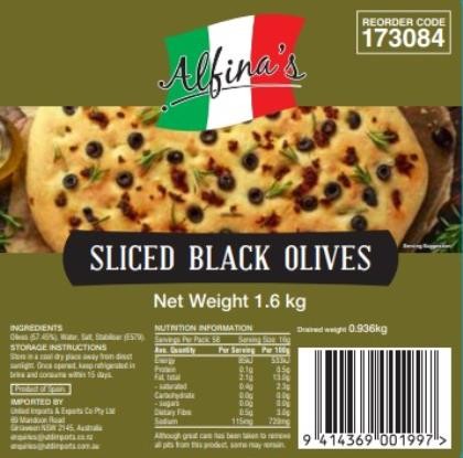 Olives Black Sliced