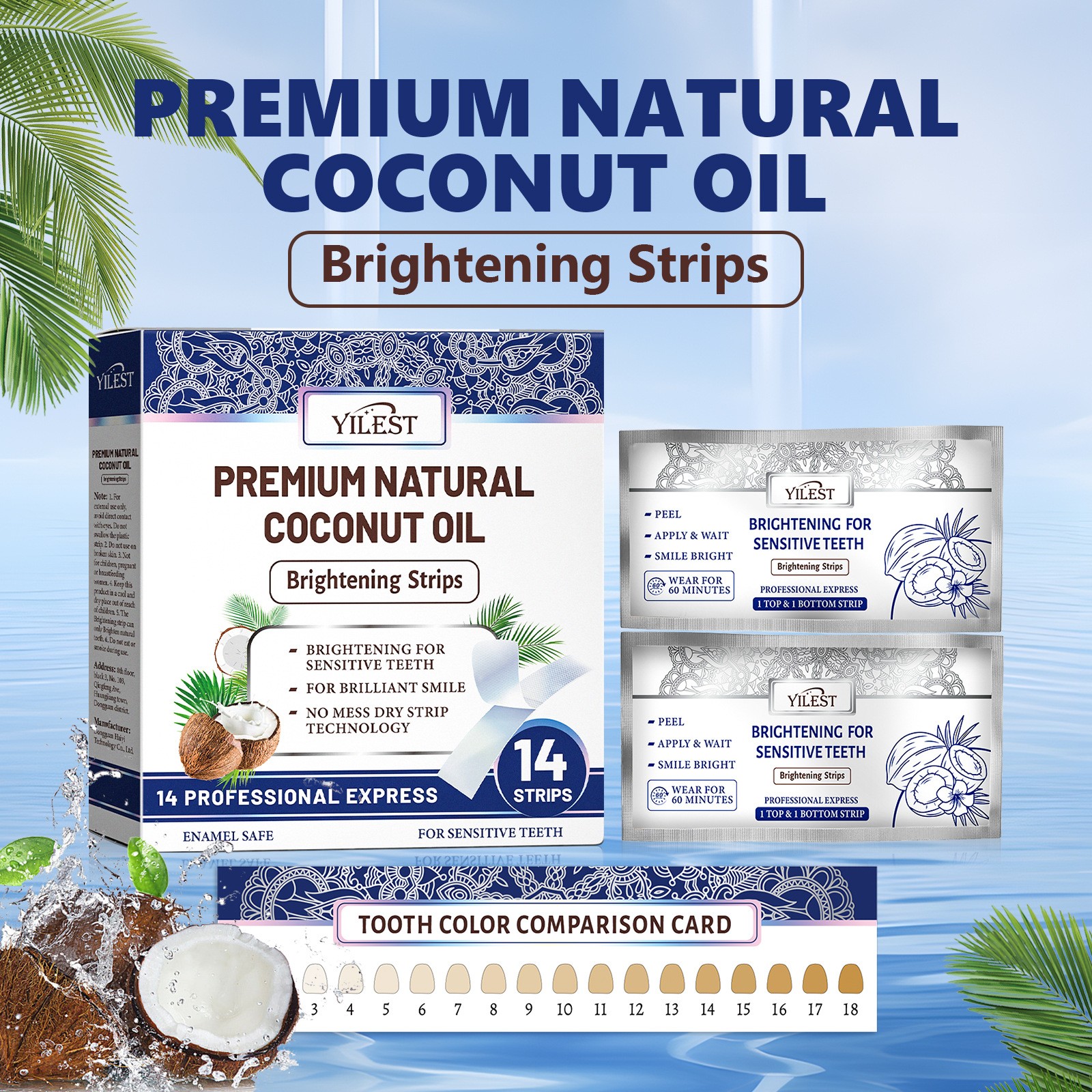Coconut Mint Whitening Tooth Patch