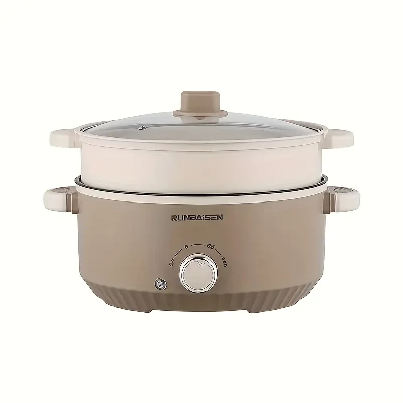 AU Plug 3L Hot Pot Cooker Skillet - Non-Stick Grill for Frying