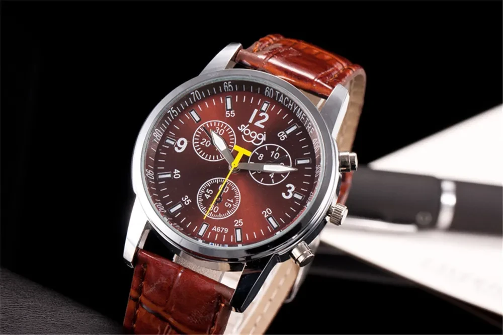 Three-eye casual male and female students quartz watch