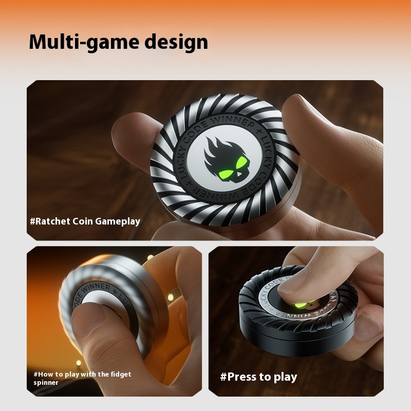 Little Devil Fingertip Gyro Alloy Luminous Decompression Toy