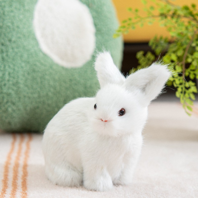 Simulation Model Toy Crafts Rabbit Decoration