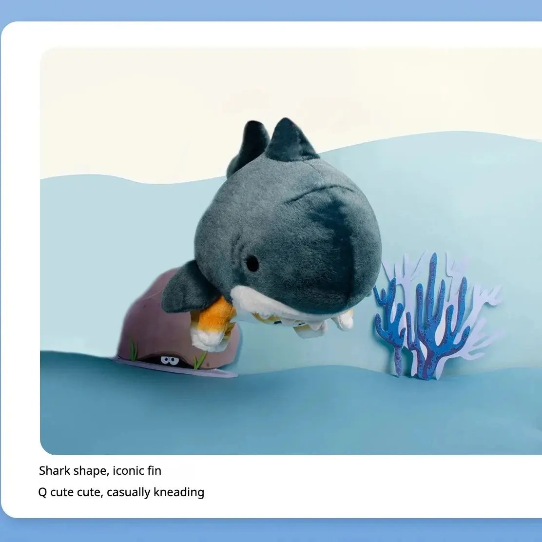 Cute Shark Cat Plush Doll Pendant