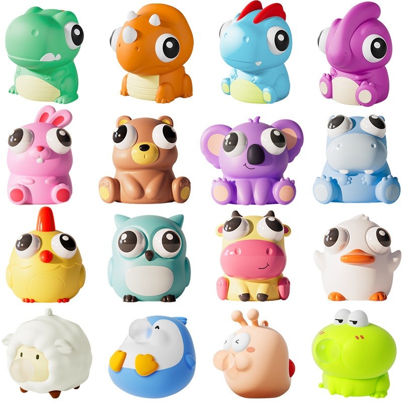 Creative Eye-popping Stuff Squeezing Toy Decompression Little Doll