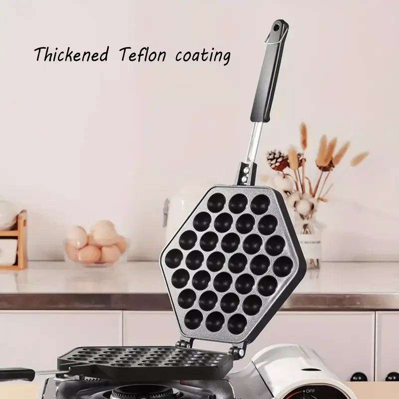Premium Non-Stick Cast Iron Waffle Maker - DIY Egglet Pan
