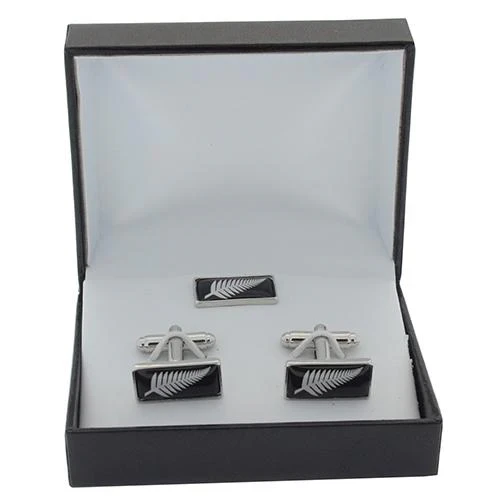 Fern Cufflinks And Lapel Pin
