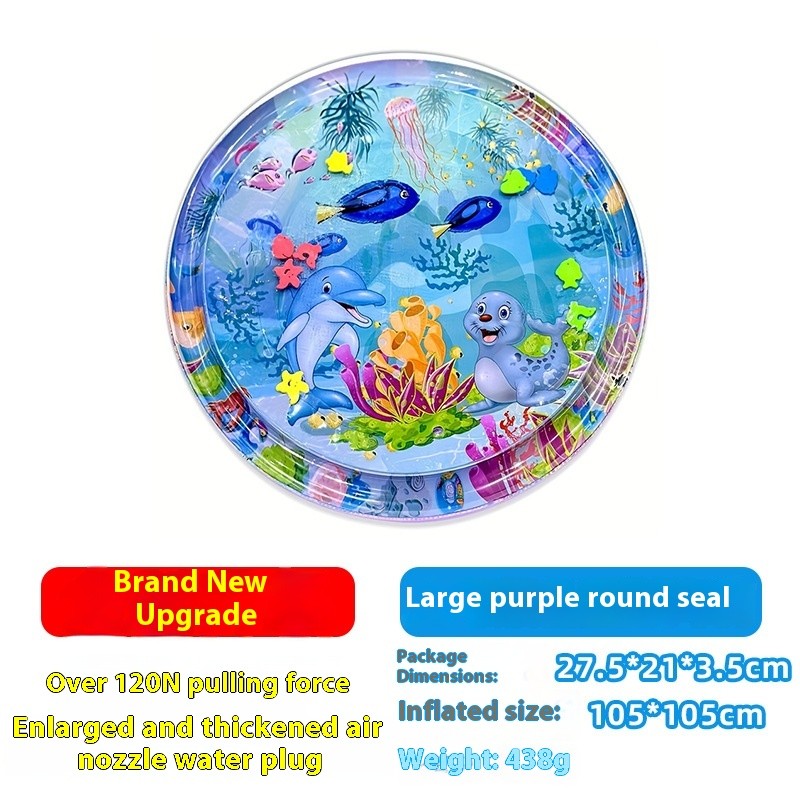 Cartoon Explosion-proof PVC Inflatable Baby Crawling Pat Mat Toy